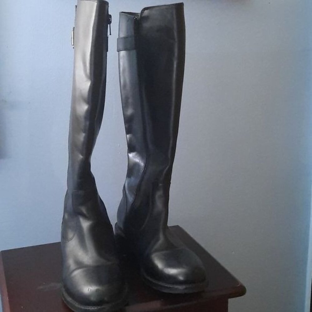 Santana Canada Palomino Black Zip Up Riding Boot Size 6